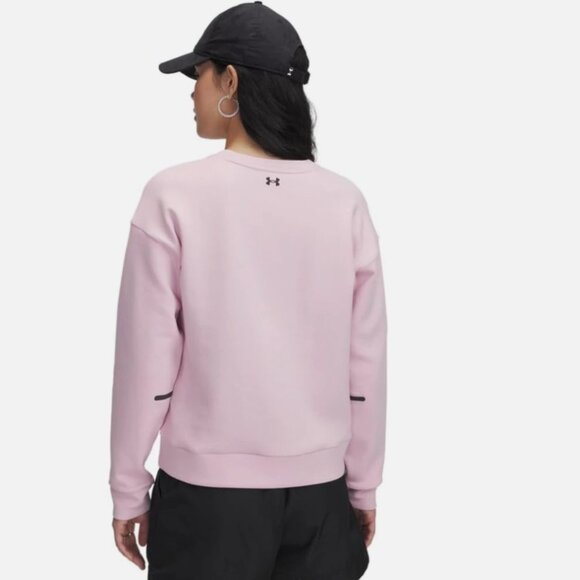 NEW Under Armour Unstoppable Fleece Crew Neck PINK Sweatshirt XXL - Picture 6 of 6